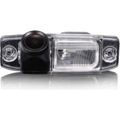 Car Reversing Camera in Number Plate Light 170° Wide Angle Parking Aid for Jeep Chrsler Sebring Grand Voyager Kia Oprius Forte Ceed Cernto Sorento Sportage Genesis Sonata Terracan Tuscon Elantra