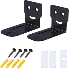 Alyphyly Adjustable Soundbar Mount, Universal Soundbar Wall Mounts, Works with Most Soundbar Mounts, Adjustable Length 8.6 - 13.2 cm, Removable and Lockable