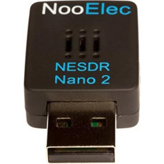 NooElec NESDR Nano 2 - Tiny Black RTL-SDR USB Set (RTL2832U + R820T2) with MCX Antenna and Remote Control; Software Defined Radio, DVB-T and ADS-B Compatible, ESD Safe
