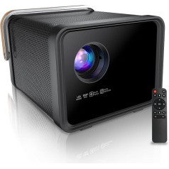 Projector 【Auto Keystone, Auto Focus, Car Avoidance】Cwowdefu Projector 2K Video 25000 Lumens Stereo Sound WiFi 6 Bluetooth 5 Support 4K Decoding for iPhone/Android Phone/TV Stick/PS5