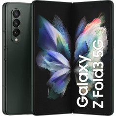 Samsung Galaxy Z Fold3 5G, foldable mobile phone without contract, flexible, large 7.6 inch display, 512 GB memory, in Phantom Green incl. -
