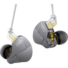 Yinyoo CCZ MC01 Soul In Ear Monitor IEM, 10mm PET Dual Magnetic DD Wired Earbuds, with 3.5mm Jack, Detachable Cable Oxygen-free Copper Silver-plated Tangle-Free, Lightweight Headphones for Audiophile