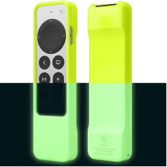 elago R1 Case Compatible with Apple TV 4K Siri Remote 3rd Generation (2022) and 2nd Generation (2021) - Magnetic Technology (Noctilucent Yellow)