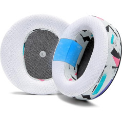 WC Freeze Maxwell - Cooling Gel Ear Pads for Audeze Maxwell Headphones by Wicked Cushions - Increase Comfort, Durability, Thickness and Soundproofing for Epic Gaming Sessions | 90's White