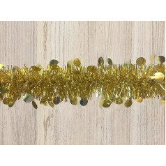 Dmora Ferpècle Christmas Decoration, Christmas Ornament, Festive Decoration, Made in Italy, 1000 x 8 x 8 cm, Gold