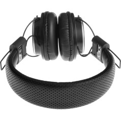 XX. Y Stereo Headphones Retro Look with Built-in MP3/4 Player For SD/SDHC Cards and FM Radio Black