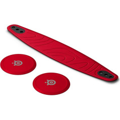 Steelseries Arctis Nova Booster Pack Cherry Red Gaming Headset Accessories - Two-Colour Nylon Headband - Individually Adjustable with Unique Metallic Speaker Plates - Limited Collector's Item