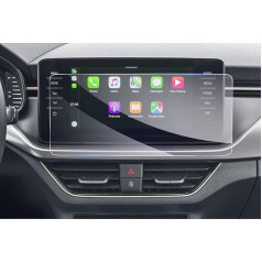 GAFAT Skodα Kamiq/Scala Facelift 2019-2024 2025/Fabia Mk4 2022-2025 9.2 Inch Navigation Protective Film, Skoda Infotainment Amundsen 9.2 Inch Glass Screen Protector, Shockproof, 9H Anti-Scratch