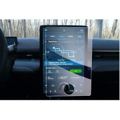 GAFAT Compatible with Ford Mustang Mach-E 2021-2023 2024 15.5 Inch Navigation Protective Film, 15.5 Inch Tempered Glass Screen Protector for Mustαng Mach-E Infotainment SYNC 4, 9H Anti-Scratch