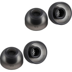 AZLA SednaEarfit MAX TWS 6 - Earplugs for Wireless Headphones - Noise Cancelling Replacement Tips - Earplugs Compatible with Sony, Samsung, Sennheiser and Devialet (Dark Grey, MS)