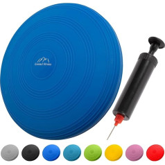 EVEREST FITNESS Inflatable Air Cushion 33cm Diameter with Air Pump Balance Cushion Training Cushion Seat Backrest