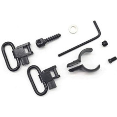 TRIROCK New Black Gun Sling QD Quick Detachable Swivels Fit Magnum Band Split Barrel Band for Most 20 Gauge (.710