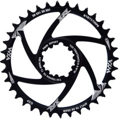 YBEKI Bicycle Chainring Narrow Wide | 30T/32T/34T/36T/38T | Offset 3 mm/6 mm | 7075-T6 CNC Aluminium | Direct Mount for SRAM GXP XX1 X01 NX GX X9 XO Crankset