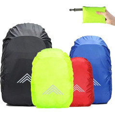 Frelaxy Rain Cover for Backpacks Schoolbags (15–90 L), Waterproof Backpack Rain Cover Rain Cape with Reflectors and Non-Slip Cross Buckle Strap for Hiking, Camping, Cycling