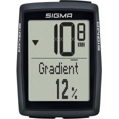 Sigma BC 14.0 WL Wireless Bicycle Computer with 14 Functions Barometric Height Measurement Bicycle Computer for Mountain Tours Easy Operation with Large Buttons and Clear Display