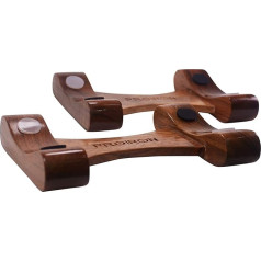 PROIRON Walnut Wood Dumbbell Trays for 20 kg Adjustable Dumbbell Set