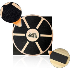 CCLIFE Balance Board, 40 cm, Non-Slip Surface, Round, Wobble Board, Stability Trainer for Exercise, Fitness and Physical Therapy