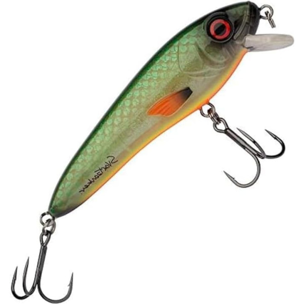Abu Garcia Svartzonker McCelly Diving Pike Bait - Realistic Hand Painted Hardbait with Strong Berkley Fusion Treble Hooks