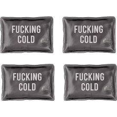 FISURA - Original Hand Warmer.Original Mini Gel Hand Warmer. Reusable Pocket Warmer. Outdoor Activities (Pack of 4 Cold, Black)