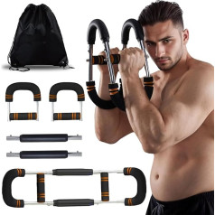 Arm Trainer, Adjustable Chest Expander, Arm Trainer, Shoulder Muscle Training, Fitness Equipment, Upper Body Strength Training Equipment, Portable Spring Resistance Home Fitness Equipment