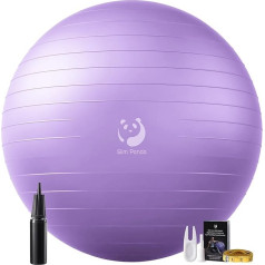 Slim Panda Gymnastics Ball, 55-85 cm Explosion-Proof Pezziball Sitting Ball with Pump, Training Ball, Fitness Ball for Seniors, Therapy, Pregnancy, Fitness, Balance Training