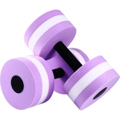 SEWACC Water Dumbbells Lightweight Aquatic Exercise Dumbells EVA Foam Water Barbells Hand Bar for Pool Fitness Exercise Water Aerobics Pack of 2