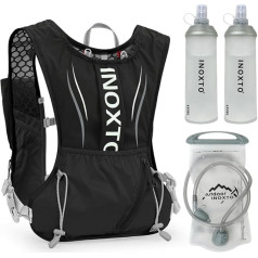 doorslay 5L Ultralight Hydration Backpack, Hydration Vest, Trail Run Backpack with 1.5 L Hydration Bladder or 2 Pieces 450 ml Water Bottle, Running Backpack for Running, Camping, Hiking, Marathoner