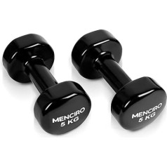 MENCIRO Dumbbells Set of 2 for Men and Women, 1 kg - 5 kg Dumbbells Weights for Home Gym and Strength Training