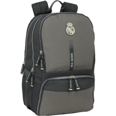 safta Real Madrid 3rd Team 24/25 Paddle Backpack Sports Backpack Ideal for Different Ages Comfortable and Versatile Quality and Resilience 30 x 17 x 42 cm Grey M Casual, gray, M, Casual