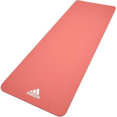 Adidas Yoga Mat - PVC Free 8mm Thick Non-Slip Mat Ideal for Yoga and Pilates - 8 Colours in 176cm Length and 61cm Width for Any Height