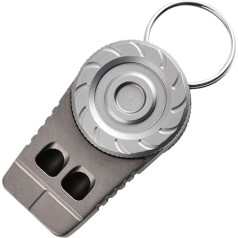 Multifunktionale Survival-Pfeife, Titanlegierung, Wanderpfeife, leichtes Soundgerät, ideal für Haustiertraining, Camping, Kajakfahren, Jagd, Angeln, 4,5 x 2,4 cm, siehe abbildung, Refer to description