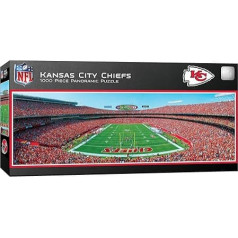 Masterpieces 1000 Piece Sports Jigsaw Puzzle - NFL Kansas City Chiefs Endzone View Panorama - 13