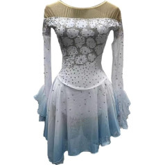 Nnnydjy Professionelles Eiskunstlaufkleid Für Mädchen Wettkampfbekleidung Für Rollschuhlaufen Handgefertigter Modischer Farbverlauf Gymnastikanzug Artistischer Rock