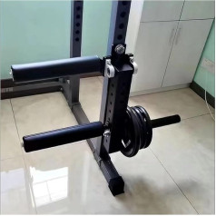 Leg Power Cage Rack Attachments - Leg Press Attachment for Home Gym Body Weight Training, Foam Hook Extension and Curl Machine, 18mm