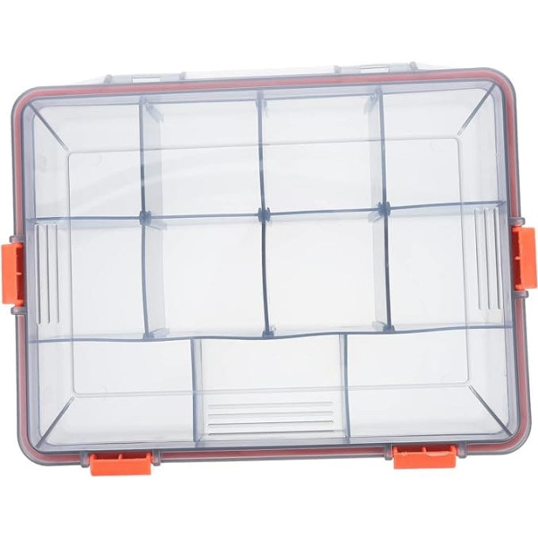 2 Stück Aufbewahrungsbox für Angelausrüstung, tragbarer Schmuck-Organizer, tragbarer Angelhaken-Koffer, Tackle-Tasche, Schmuck-Organizer, Tablett, Köderbeutel, Angeltabletts, Kunstköder, Angelzu