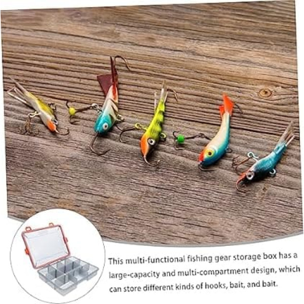2 Stück Aufbewahrungsbox für Angelausrüstung, tragbarer Schmuck-Organizer, tragbarer Angelhaken-Koffer, Tackle-Tasche, Schmuck-Organizer, Tablett, Köderbeutel, Angeltabletts, Kunstköder, Angelzu