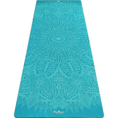 Plyopic All-in-One Yoga Mat, The Ultimate Active and Hot Yoga Mat, Revolutionary Sweat Grip Fabric and Natural Rubber, Ideal for Yoga, Pilates, Workout, Training, Bikram, Hot Yoga