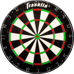 Franklin Sports Professional Grade A Staple Free Dartboard - Regulation Size Dartboard - 18 Inch Bristle Dartboard - Self Healing