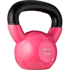 Amazon Basics Vinyl Coated Cast Iron Kettlebell Weight