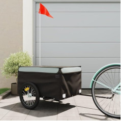 Somanki Bicycle Trailer Black and Grey 45 kg Iron, Bicycle Trailer, Load Trailer, Hand Trolley, Bicycle Load Trailer, Cargo Bike - 94084
