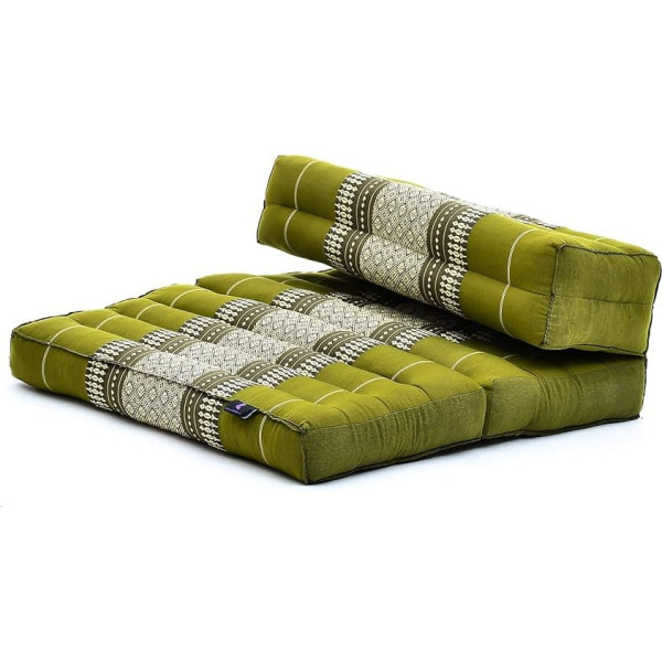 Leewadee Kapok Foldable Meditation Seat Yoga Seat Cushion Space-Saving Universal Meditation Set Ecological Natural Product