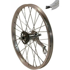 Redondo 18 Inch Wheel with Single Speed Coaster Brake Rear Wheel Rim Silver