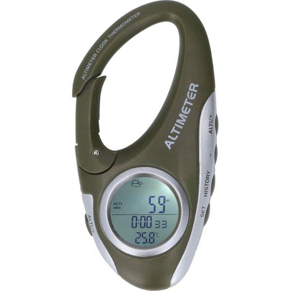 Zoeyilan Digital Altimeter Barometer, Metric Altimeter, Multifunctional ABS Case with Backlight, Altitude Barometer for Outdoor Sports