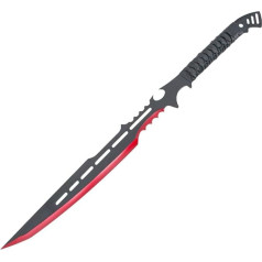 G8DS Bushcraft Knife Machete Red Black Belt Knife Survival Knife Sharp Hunting Knife Survival Knife Outdoor Knife with Sheath for Hiking Camping Garden