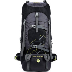 Freiesoldaten Camping Backpack 60L Large Backpack Waterproof Breathable Mountaineering Hiking Backpack for Men Women