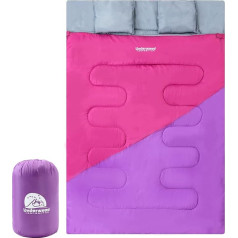 Underwood Aggregator Sac de Couchage Pour 2 Personnes - Sac à Couchage Double Adult Pour Camping, Sac de Couchage Compact Pour 2 Places, Sac de Couchage Léger Pour Enfants par Un
