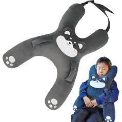 Car Cushion for Children, Body Support Pillow, H-Shape, Breathable Travel Pillow for Children, Girls, Car, Driving on the Go