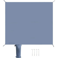 Zeltbodenmatte, wasserdichte Campingzeltteppichmatte, schnell trocknende Oxford-Schlafunterlage, faltbares Design mit Aufbewahrungstasche, für Deck, Balkon, Picknick, Rasen, Outdoor, vielseitig