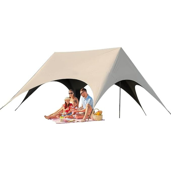 Outdoor Zelt Markise | Schnell Aufbaubarer Camping Sonnenschutz | Faltbarer Pavillon Unterstand Für Picknick Pool Garten Grillen