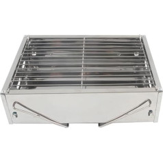 ZHCHAO Mini Edelstahl Klappbarer Grillrost Leicht zu Tragen Barbecue Ofen Mini Ofen